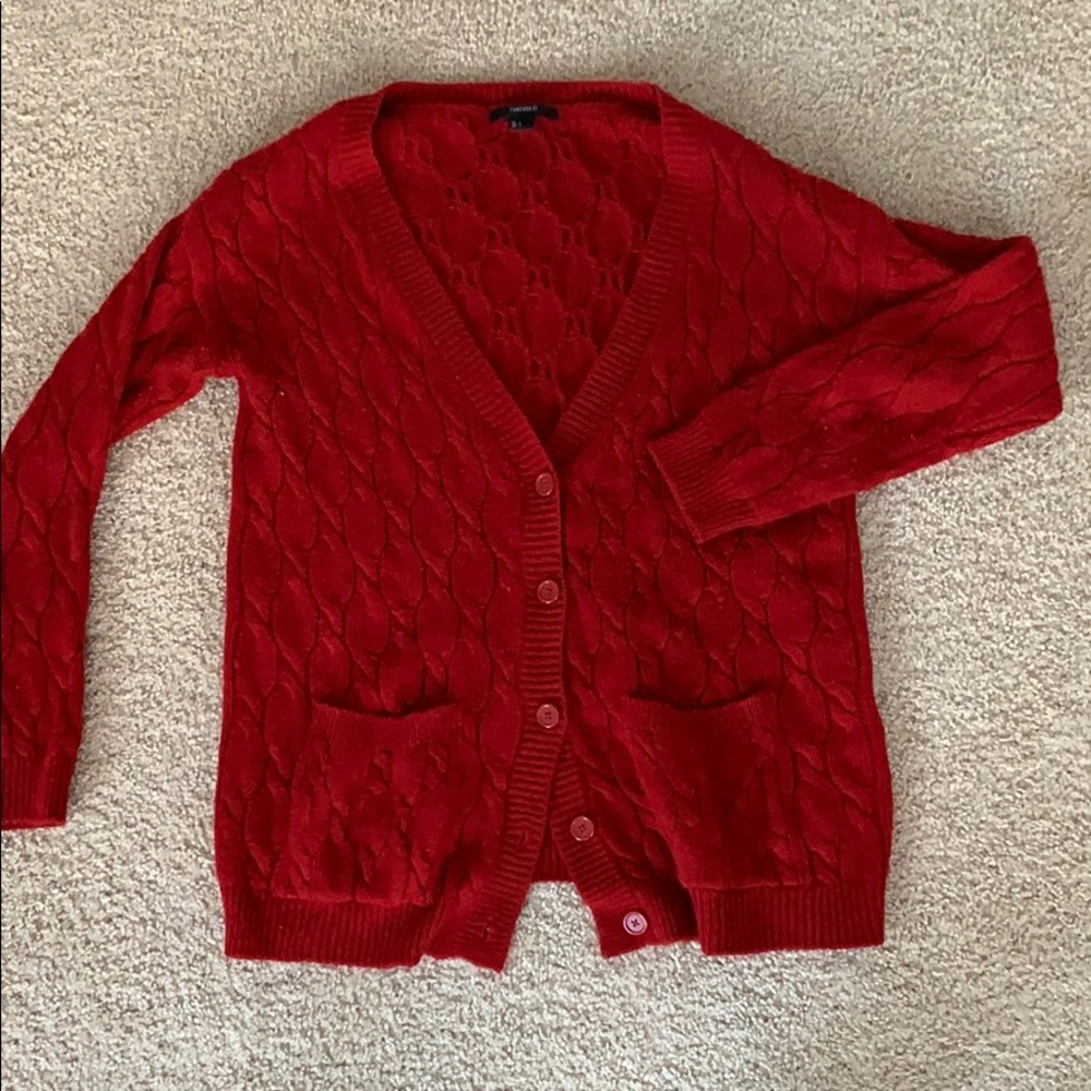 Forever 21 cable cardigan